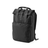 Vue 12 de Sac à dos Warsaw 20L rPET. Fermeture enroulable avec boucle.