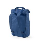 Vue 4 de Sac à dos Warsaw 20L rPET. Fermeture enroulable avec boucle.