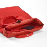 Vue 7 de Sac à dos Warsaw 20L rPET. Fermeture enroulable avec boucle.