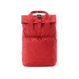 Vue 2 de Sac à dos Warsaw 20L rPET. Fermeture enroulable avec boucle.