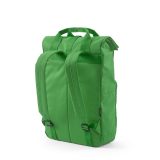 Vue 4 de Sac à dos Warsaw 20L rPET. Fermeture enroulable avec boucle.