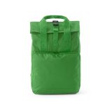 Vue 2 de Sac à dos Warsaw 20L rPET. Fermeture enroulable avec boucle.