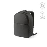 Vue 18 de Sac à dos Budapest 16L rPET. Poche avant. Poche ordinateur 17"