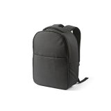 Vue 19 de Sac à dos Budapest 16L rPET. Poche avant. Poche ordinateur 17"