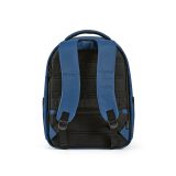 Vue 3 de Sac à dos Budapest 16L rPET. Poche avant. Poche ordinateur 17"