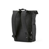 Vue 9 de Sac à dos Rome 12L en rPET. Fermeture enroulable avec velcro