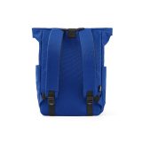 Vue 3 de Sac à dos Rome 12L en rPET. Fermeture enroulable avec velcro