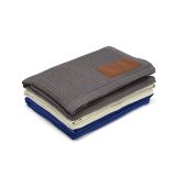 Vue 4 de Plaid Giotto, rCOTON 200 g/m², patch personnalisable