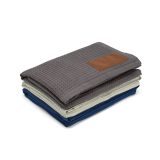 Vue 4 de Plaid Giotto, rCOTON 200 g/m², patch personnalisable