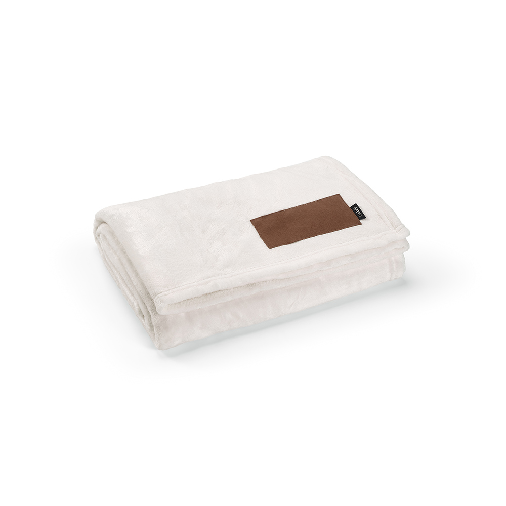 Plaid Van Eyck en rPET 240 g/m², patch personnalisable.