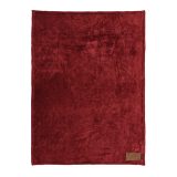 Vue 4 de Plaid Van Eyck en rPET 240 g/m², patch personnalisable.
