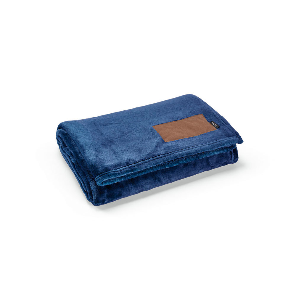 Plaid Van Eyck en rPET 240 g/m², patch personnalisable.