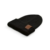 Vue 5 de Bonnet Cobain en rPET et laine. Patch personnalisable