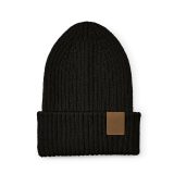 Vue 7 de Bonnet Cobain en rPET et laine. Patch personnalisable