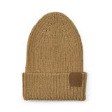 Vue 2 de Bonnet Cobain en rPET et laine. Patch personnalisable