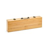Vue 8 de Set barbecue Turner bambou,mallette: pince, fourchette et spatule