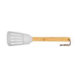 Vue 10 de Set barbecue Turner bambou,mallette: pince, fourchette et spatule