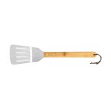 Vue 11 de Set barbecue Turner bambou,mallette: pince, fourchette et spatule