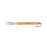 Vue 12 de Set barbecue Turner bambou,mallette: pince, fourchette et spatule