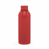 Vue 2 de Gourde Hudson 540 ml. Double paroi, étanche. Finition caoutchouc