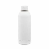 Vue 3 de Gourde Hudson 540 ml. Double paroi, étanche. Finition caoutchouc