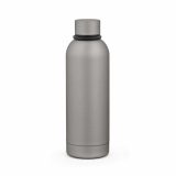 Vue 3 de Gourde Hudson 540 ml. Double paroi, étanche. Finition caoutchouc