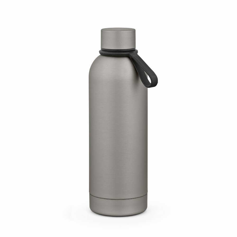 Gourde Hudson 540 ml. Double paroi, étanche. Finition caoutchouc
