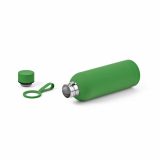 Vue 5 de Gourde Hudson 540 ml. Double paroi, étanche. Finition caoutchouc