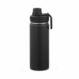 Vue 4 de Gourde Salween560 ml. Double paroi, double bouchon. Avec poignée