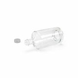 Vue 3 de Bouteille Adige 500 en verre 560 ml. Bouchon argenté