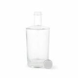 Vue 2 de Bouteille Adige 750 en verre 780 ml. Bouchon argenté