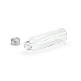Vue 3 de Bouteille Lima en verre 530 ml. Bouchon argenté
