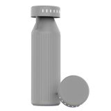 Vue 3 de Gourde Timeos rInox 690ml. Double paroi, étanche. Rappel LED