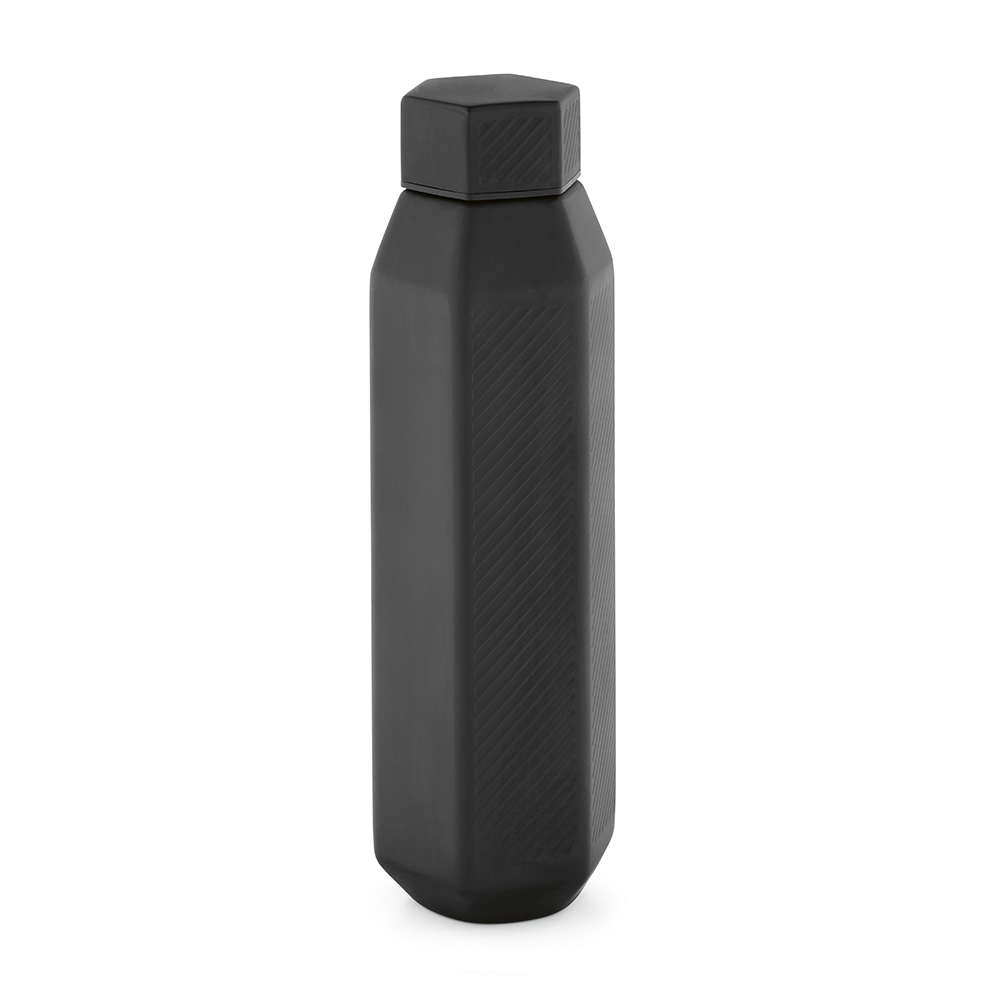 Gourde Hexagul rInox 530ml.Double paroi, étanche.Forme hexagonale