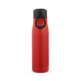 Vue 2 de Gourde Lena rInox 570ml. IDouble paroi, étanche,poignée en rPET