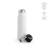 Vue 7 de Gourde Lena rInox 570ml. IDouble paroi, étanche,poignée en rPET