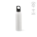 Vue 4 de Gourde Mackenzie rAluminium 690ml. Etanche et bouchon mousqueton