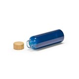 Vue 5 de Gourde Indus en verre borosilicate,bouchon bambou 510ml. Etanche