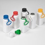 Vue 5 de Gourde Ural rInox 820ml. Double paroi, étanche. Bouchon 360°
