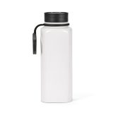 Vue 3 de Gourde Ural rInox 820ml. Double paroi, étanche. Bouchon 360°