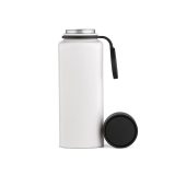 Vue 2 de Gourde Ural rInox 820ml. Double paroi, étanche. Bouchon 360°