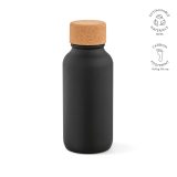 Vue 13 de Gourde Volga rInox 530ml. Bouchon liège. Paroi simple, étanche