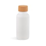 Vue 3 de Gourde Volga rInox 530ml. Bouchon liège. Paroi simple, étanche