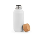 Vue 1 de Gourde Volga rInox 530ml. Bouchon liège. Paroi simple, étanche