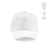 Vue 7 de Casquette Hendrix, rCOTON 280 g/m². 5 pans, boucle métallique