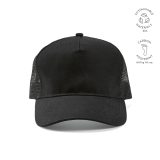 Vue 17 de Casquette Zappa, rPET et rCOTON. 5 pans, fermeture à pression