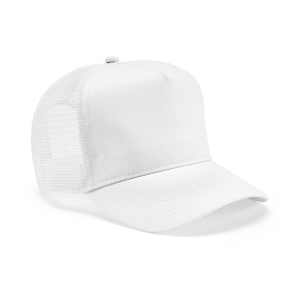 Casquette Zappa, rPET et rCOTON. 5 pans, fermeture à pression