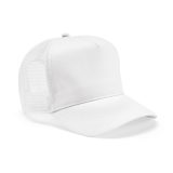 Vue 1 de Casquette Zappa, rPET et rCOTON. 5 pans, fermeture à pression