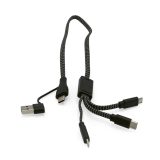 Vue 9 de Câble de charge Versacord 5-en-1 rPET, tube rABS. Charge Rapide