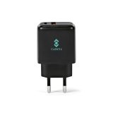 Vue 6 de Chargeur mural Franklin, rABS, 20W, USB-C & A, charge rapide